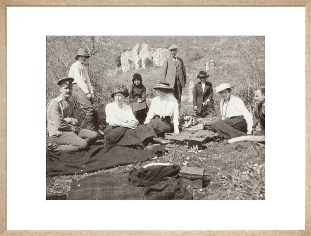 A picnic at the river Bzib about 40 versts from Gagra art print large natural Art Print - Science Museum Shop