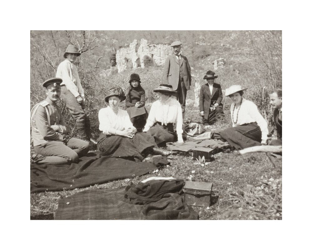 A picnic at the river Bzib about 40 versts from Gagra unstretched canvas medium none Art Print - Science Museum Shop