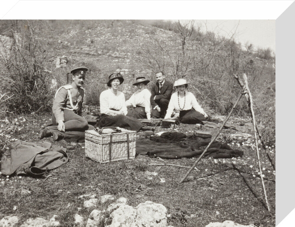 A picnic at the river Bzib about 40 versts from Gagra. stretched canvas small none Art Print - Science Museum Shop