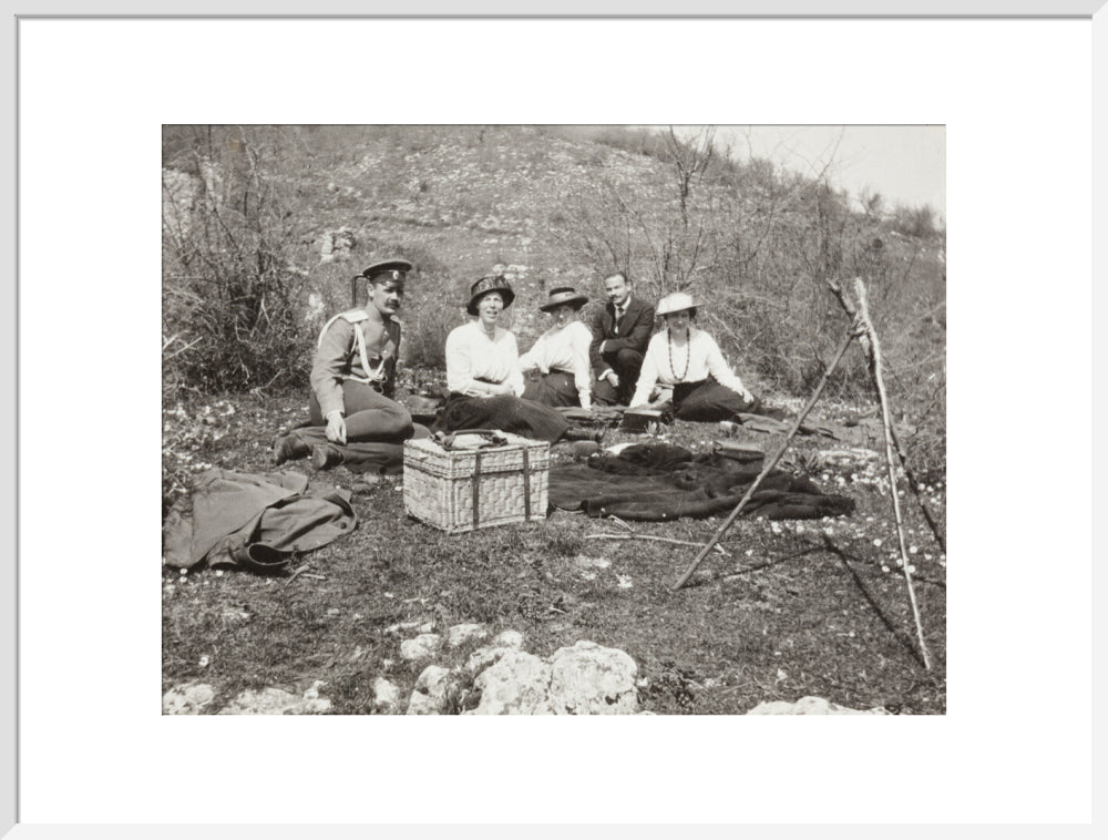 A picnic at the river Bzib about 40 versts from Gagra. art print extra large white Art Print - Science Museum Shop