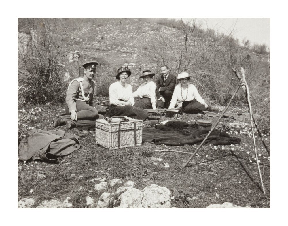 A picnic at the river Bzib about 40 versts from Gagra. unstretched canvas extra large none Art Print - Science Museum Shop