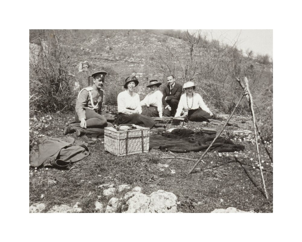 A picnic at the river Bzib about 40 versts from Gagra. unstretched canvas medium none Art Print - Science Museum Shop