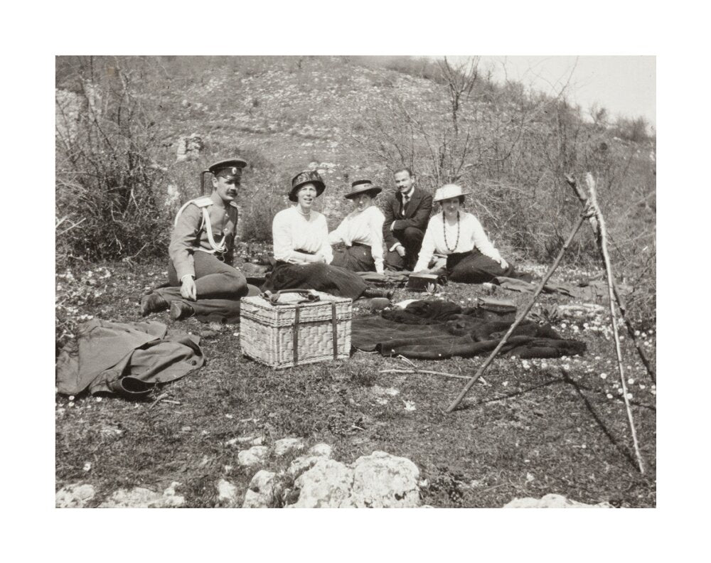 A picnic at the river Bzib about 40 versts from Gagra. unstretched canvas large none Art Print - Science Museum Shop