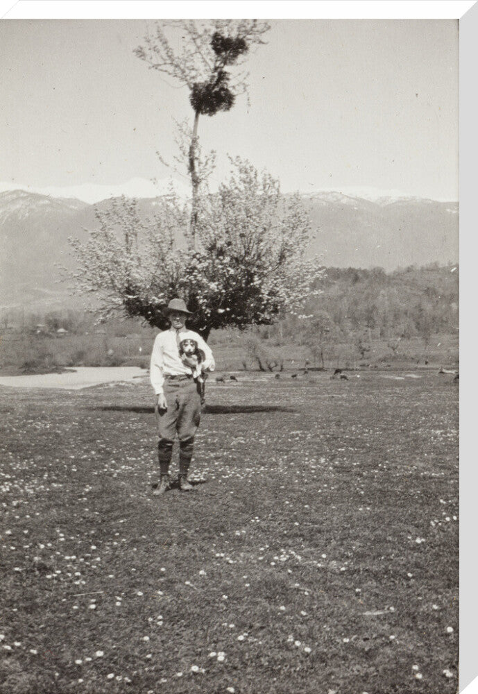 On the Banks of the Black River, about 80 versts from Gagra; Nikita with Mart. stretched canvas extra large none Art Print - Science Museum Shop