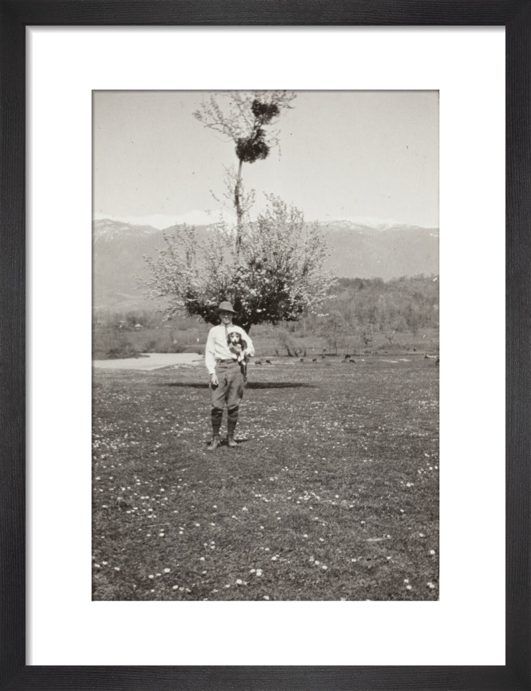 On the Banks of the Black River, about 80 versts from Gagra; Nikita with Mart. art print small black Art Print - Science Museum Shop