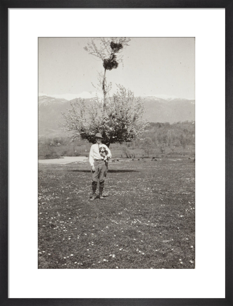 On the Banks of the Black River, about 80 versts from Gagra; Nikita with Mart. art print medium black Art Print - Science Museum Shop