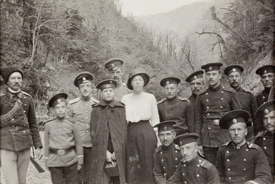 On Expedition to see a Landslip in the Mountains. Art Print - Science Museum Shop