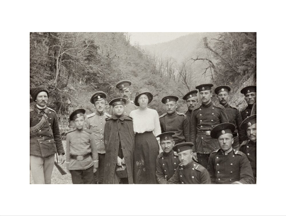 On Expedition to see a Landslip in the Mountains. art print extra large none Art Print - Science Museum Shop