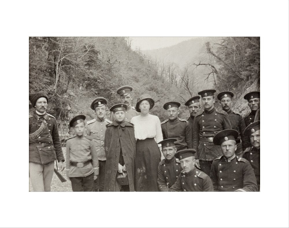 On Expedition to see a Landslip in the Mountains. art print extra small none Art Print - Science Museum Shop