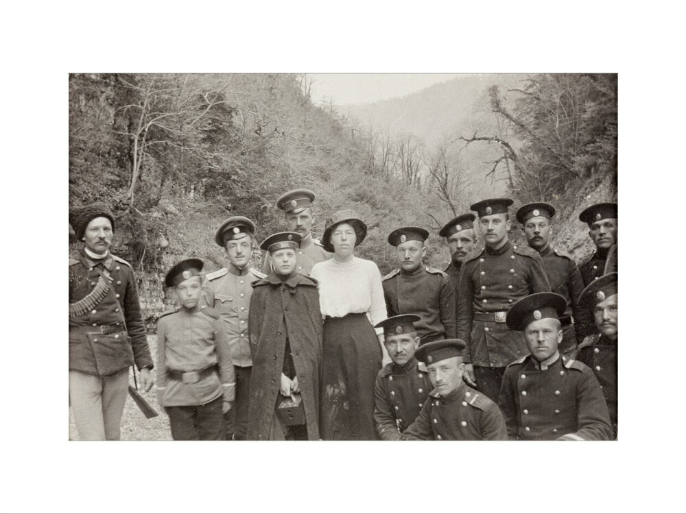 On Expedition to see a Landslip in the Mountains. art print small none Art Print - Science Museum Shop