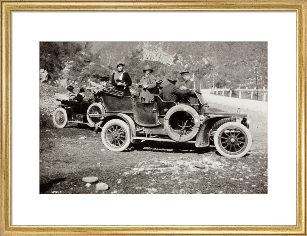 A picnic at the river Bzib about 40 versts from Gagra art print medium gold Art Print - Science Museum Shop