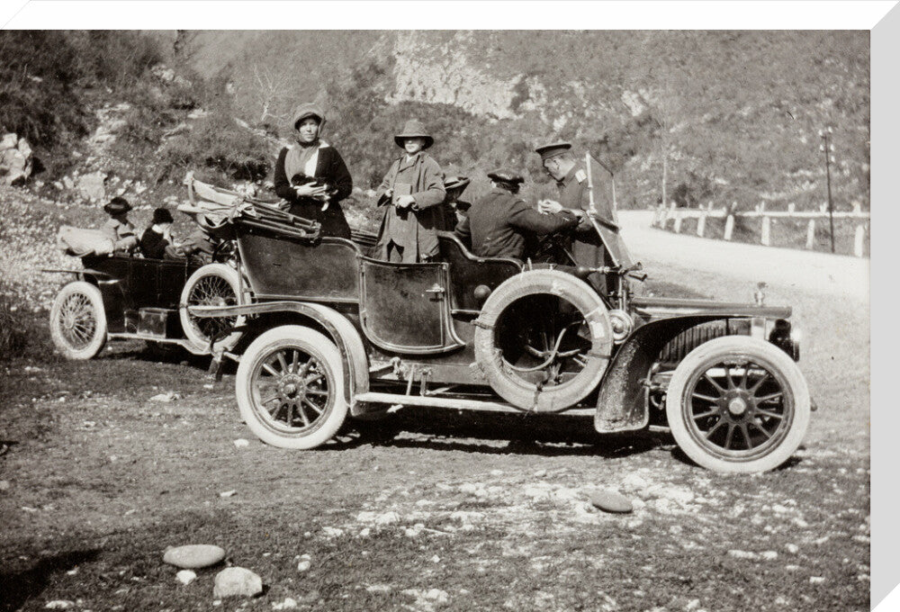 A picnic at the river Bzib about 40 versts from Gagra stretched canvas large none Art Print - Science Museum Shop