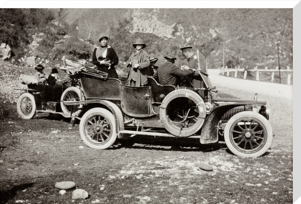 A picnic at the river Bzib about 40 versts from Gagra stretched canvas extra large none Art Print - Science Museum Shop