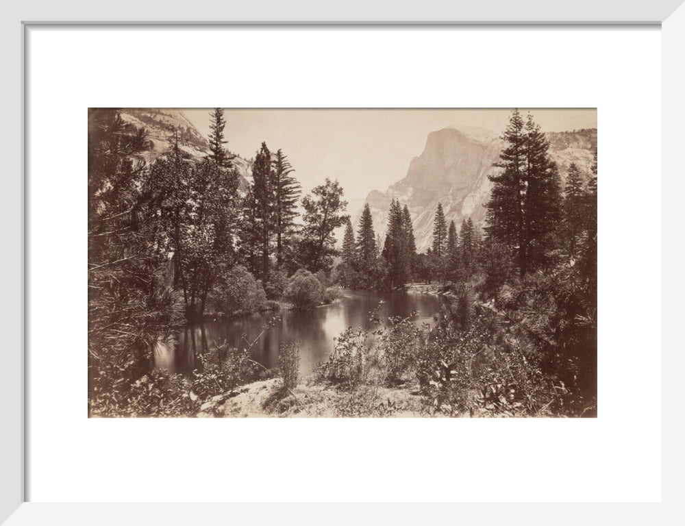 The Half Dome, Yosemite, California, USA, c 1850-1900. art print small white Art Print - Science Museum Shop