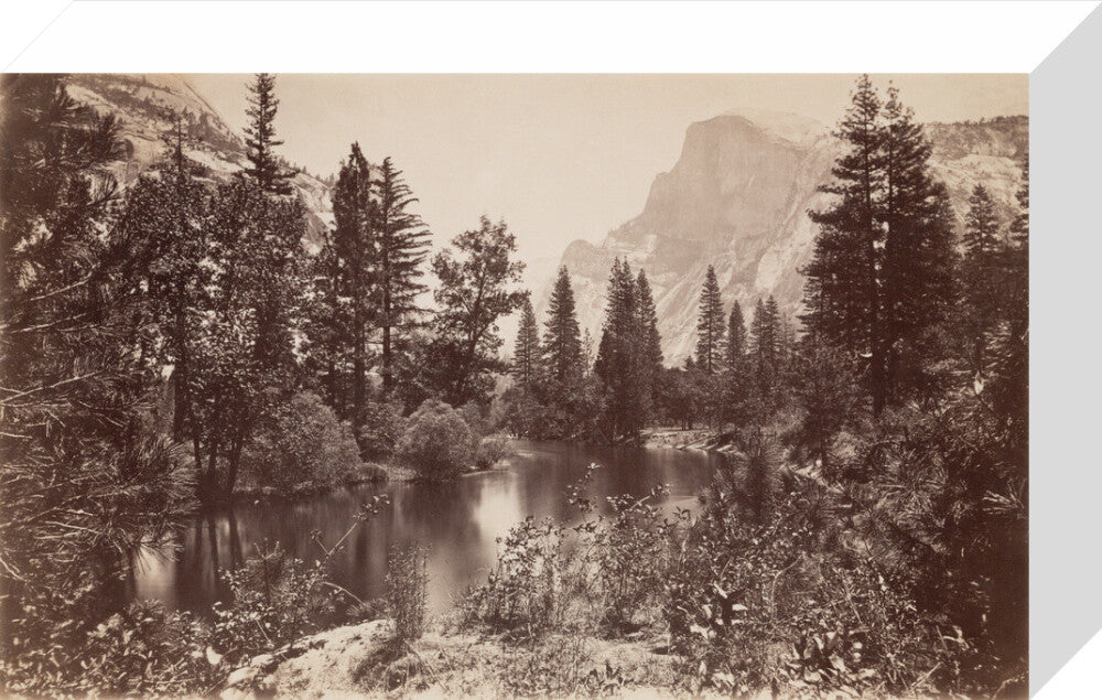 The Half Dome, Yosemite, California, USA, c 1850-1900. stretched canvas small none Art Print - Science Museum Shop