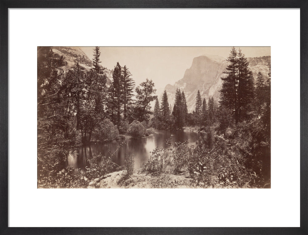 The Half Dome, Yosemite, California, USA, c 1850-1900. art print medium black Art Print - Science Museum Shop