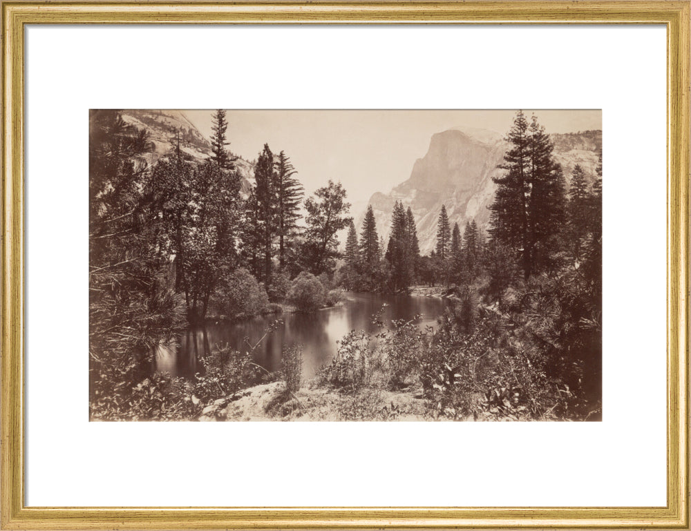 The Half Dome, Yosemite, California, USA, c 1850-1900. art print medium gold Art Print - Science Museum Shop