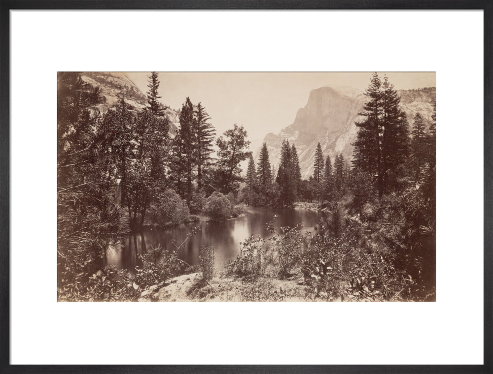 The Half Dome, Yosemite, California, USA, c 1850-1900. art print large black Art Print - Science Museum Shop