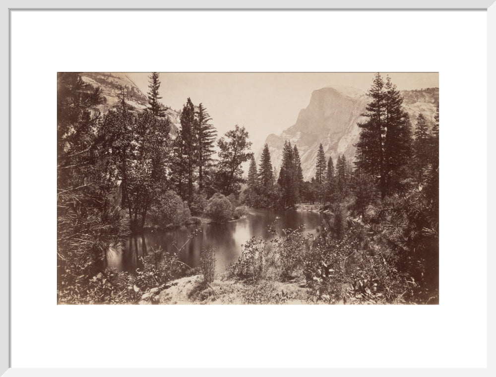 The Half Dome, Yosemite, California, USA, c 1850-1900. art print large white Art Print - Science Museum Shop