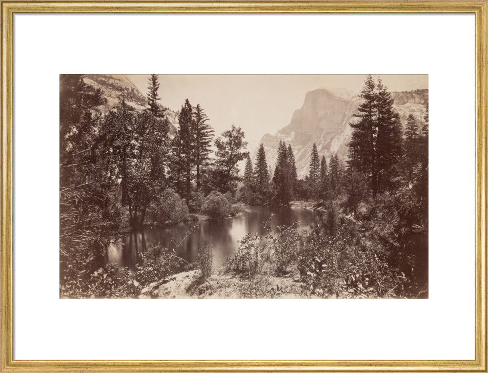The Half Dome, Yosemite, California, USA, c 1850-1900. art print large gold Art Print - Science Museum Shop