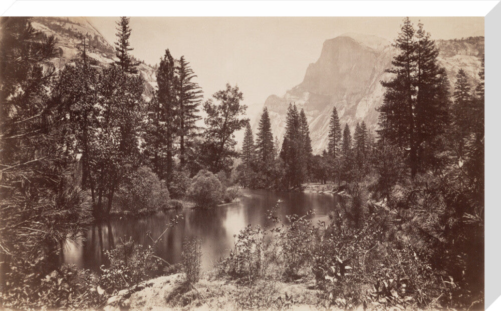The Half Dome, Yosemite, California, USA, c 1850-1900. stretched canvas large none Art Print - Science Museum Shop