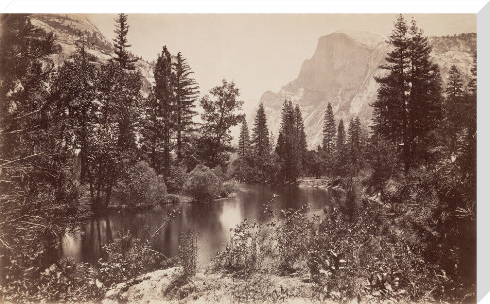The Half Dome, Yosemite, California, USA, c 1850-1900. stretched canvas extra large none Art Print - Science Museum Shop