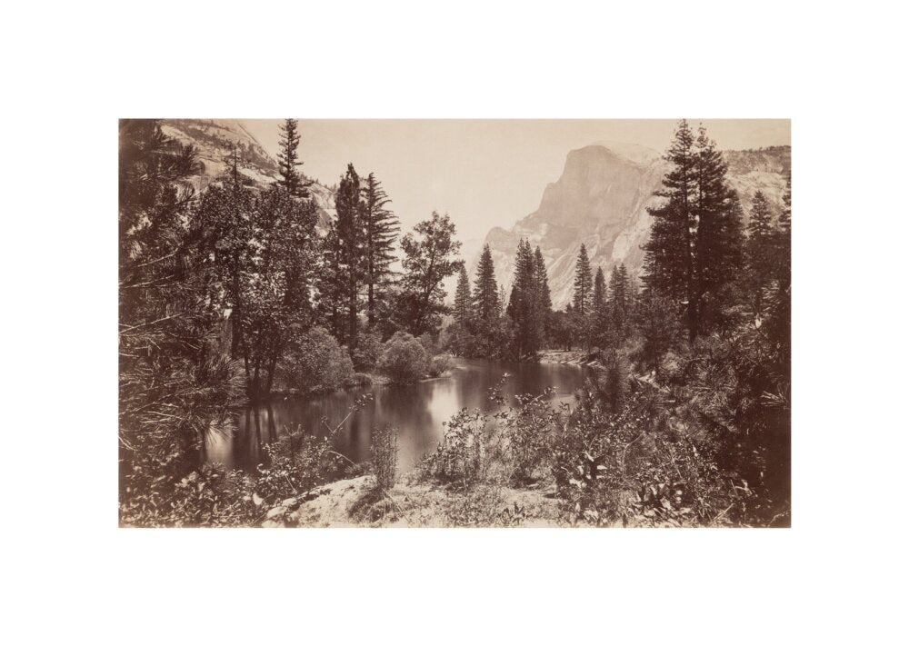 The Half Dome, Yosemite, California, USA, c 1850-1900. unstretched canvas small none Art Print - Science Museum Shop