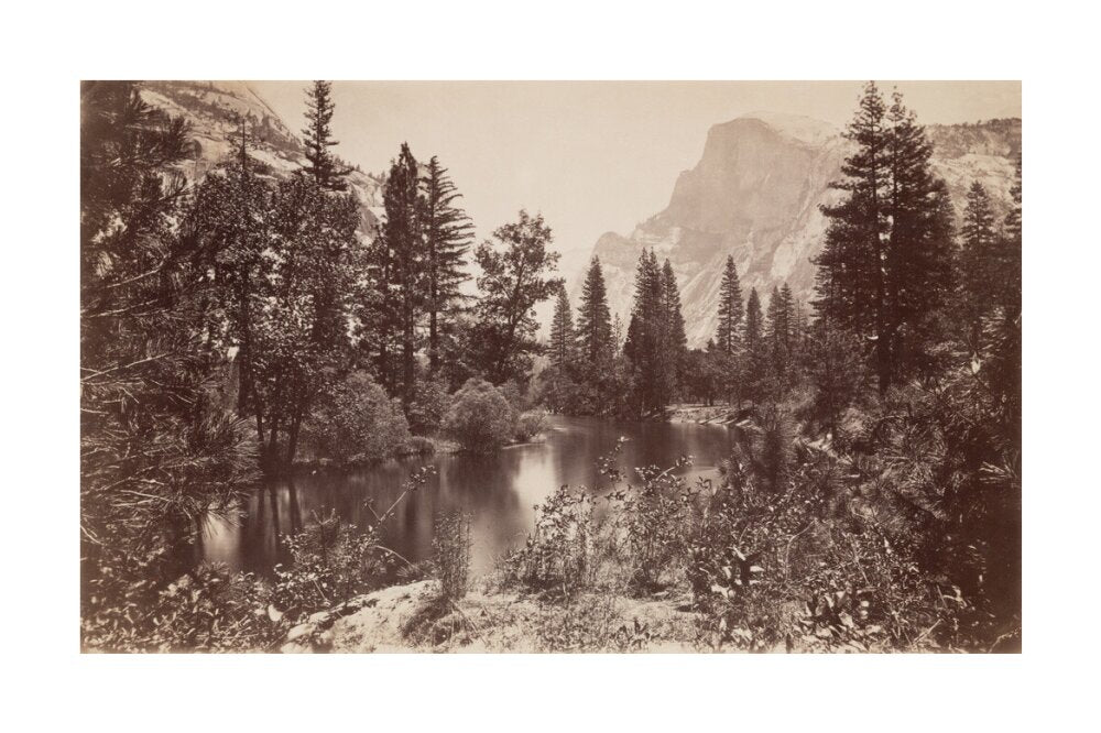 The Half Dome, Yosemite, California, USA, c 1850-1900. unstretched canvas large none Art Print - Science Museum Shop