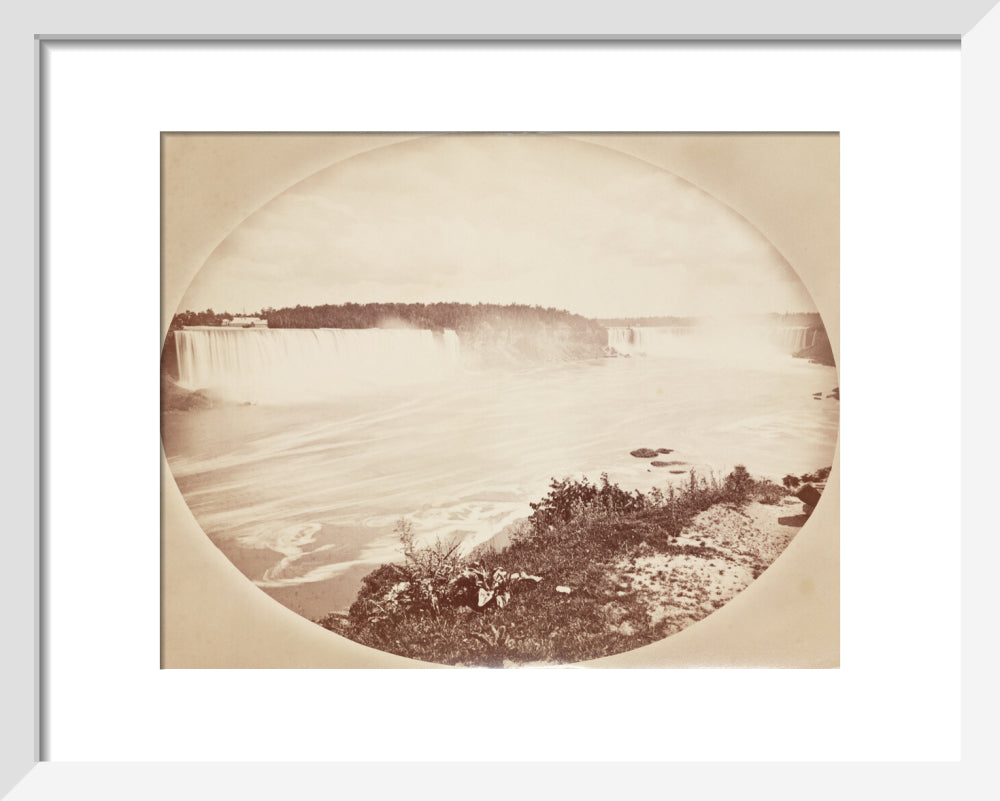 Niagara Falls from the Canadian side, c 1850-1900. art print extra small white Art Print - Science Museum Shop