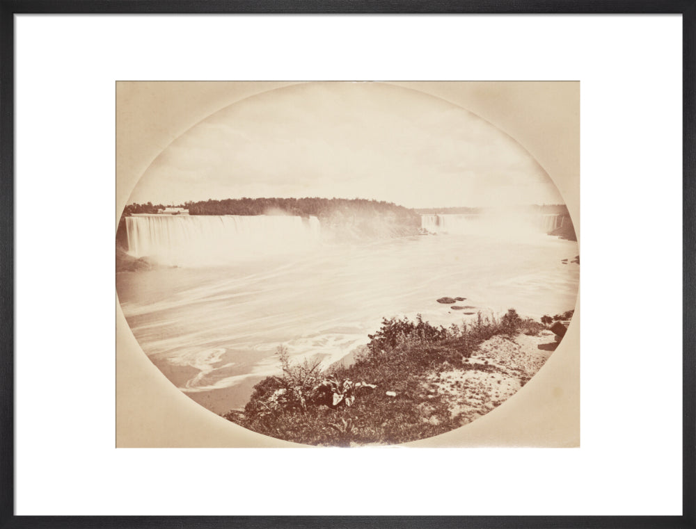 Niagara Falls from the Canadian side, c 1850-1900. art print large black Art Print - Science Museum Shop