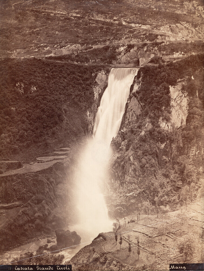 'The Grand Waterfall, Tivoli', Italy, c 1850-1900. Art Print - Science Museum Shop