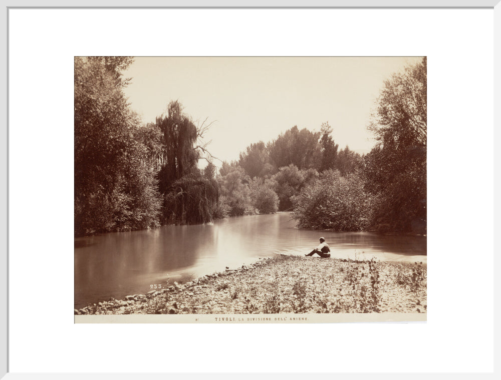 River Aniene, Tivoli, Italy, c 1850-1900. art print extra large white Art Print - Science Museum Shop