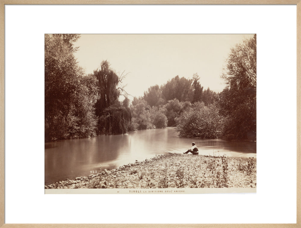 River Aniene, Tivoli, Italy, c 1850-1900. art print extra large natural Art Print - Science Museum Shop