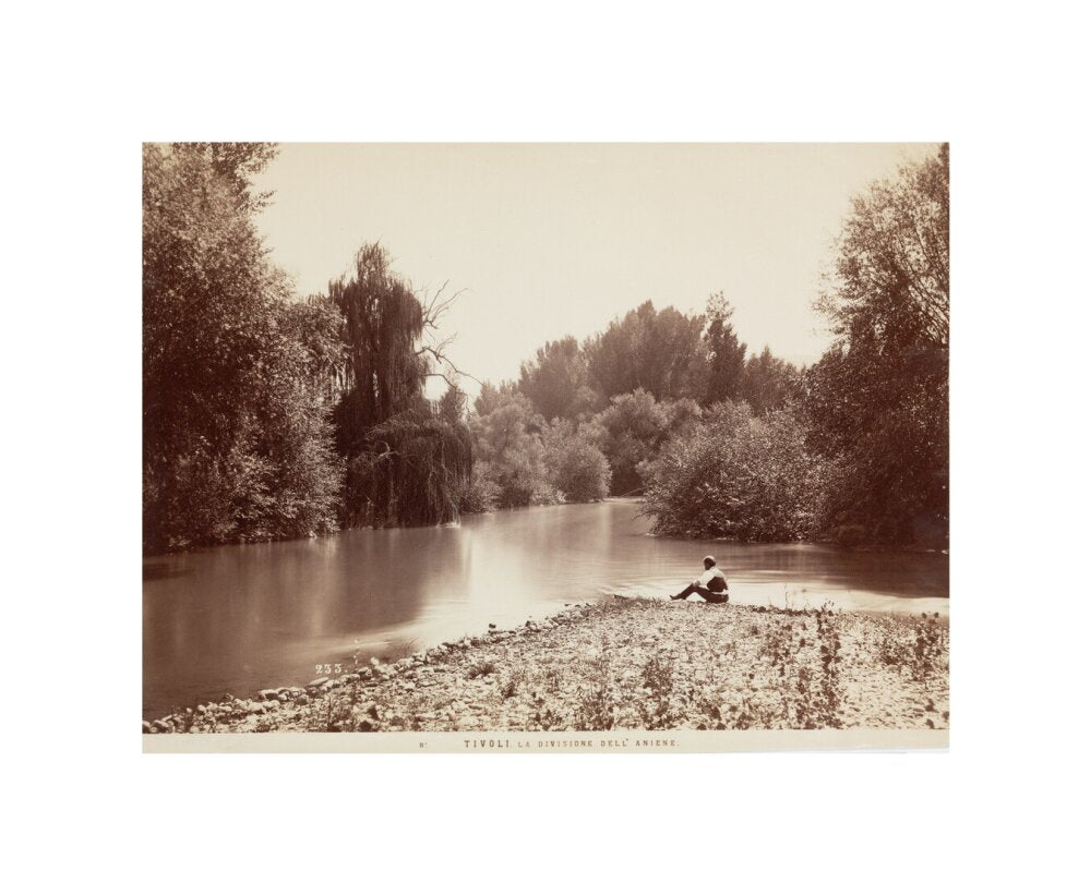 River Aniene, Tivoli, Italy, c 1850-1900. unstretched canvas small none Art Print - Science Museum Shop