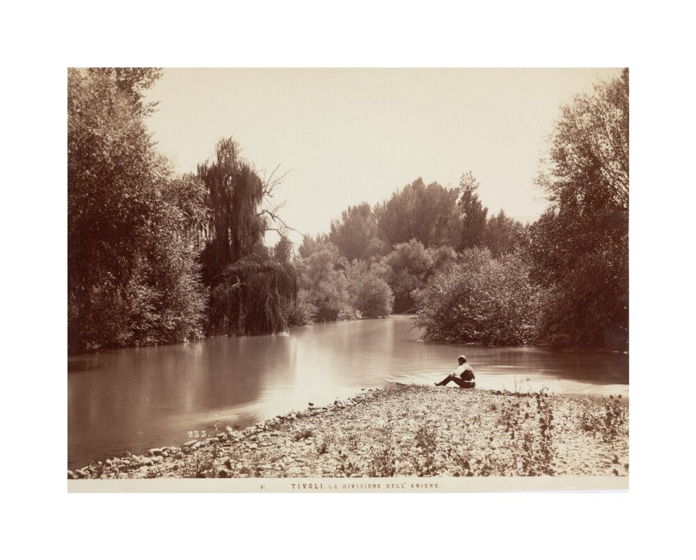 River Aniene, Tivoli, Italy, c 1850-1900. unstretched canvas medium none Art Print - Science Museum Shop