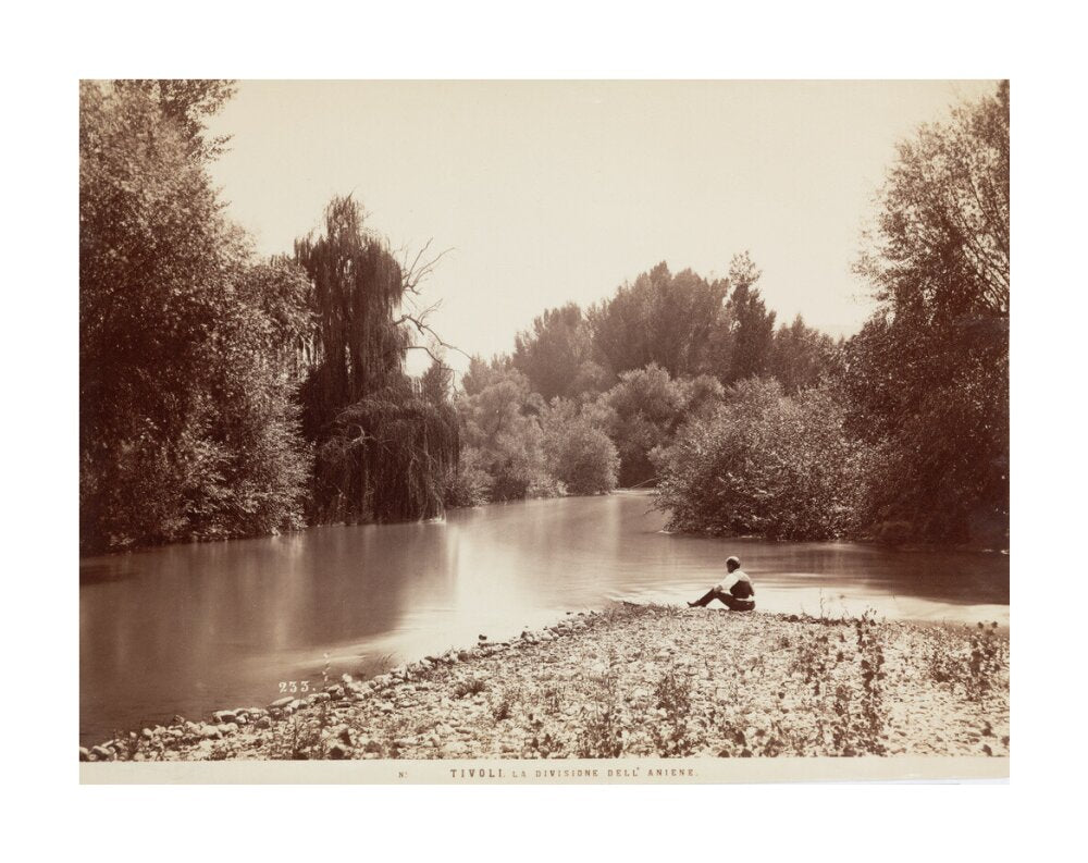 River Aniene, Tivoli, Italy, c 1850-1900. unstretched canvas large none Art Print - Science Museum Shop