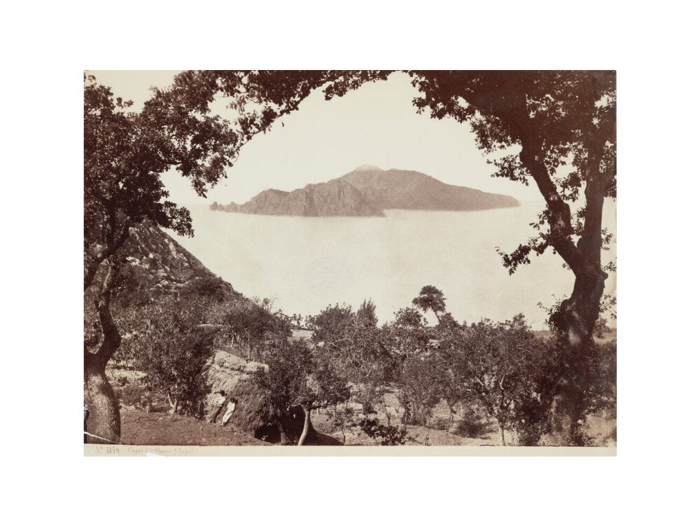 The island of Capri from Massa, Italy, c 1850-1900. art print extra large none Art Print - Science Museum Shop