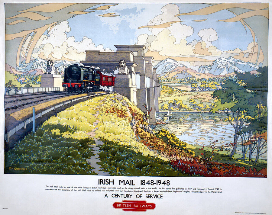 'Irish Mail: A Century of Service', BR poster, 1948. Art Print - Science Museum Shop