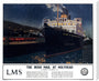 'The Irish Mail at Holyhead', c 1925. stretched canvas extra large none Art Print - Science Museum Shop