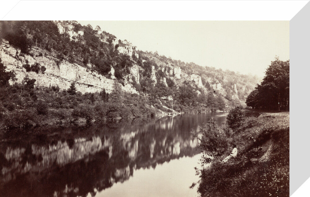 The River Wye, near Chepstow, Monmouthshire, Wales, c 1850-1900. stretched canvas small none Art Print - Science Museum Shop
