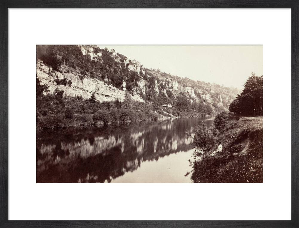 The River Wye, near Chepstow, Monmouthshire, Wales, c 1850-1900. art print medium black Art Print - Science Museum Shop