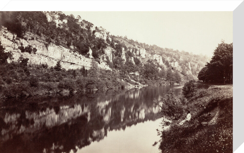 The River Wye, near Chepstow, Monmouthshire, Wales, c 1850-1900. stretched canvas medium none Art Print - Science Museum Shop