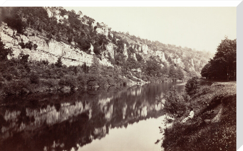 The River Wye, near Chepstow, Monmouthshire, Wales, c 1850-1900. stretched canvas extra large none Art Print - Science Museum Shop