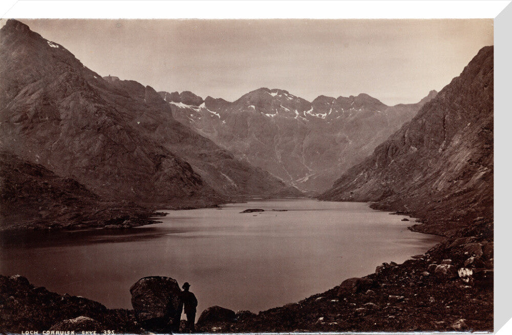 'Lock Corruisk, Skye', Isle of Skye, Scotland, c 1850-1900. stretched canvas large none Art Print - Science Museum Shop