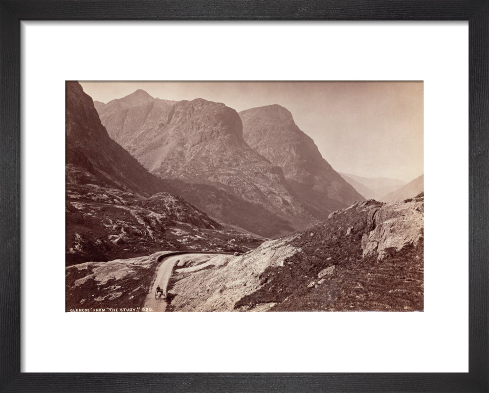 Glencoe, from 'The Study', Scotland, c 1850-1900. art print extra small black Art Print - Science Museum Shop
