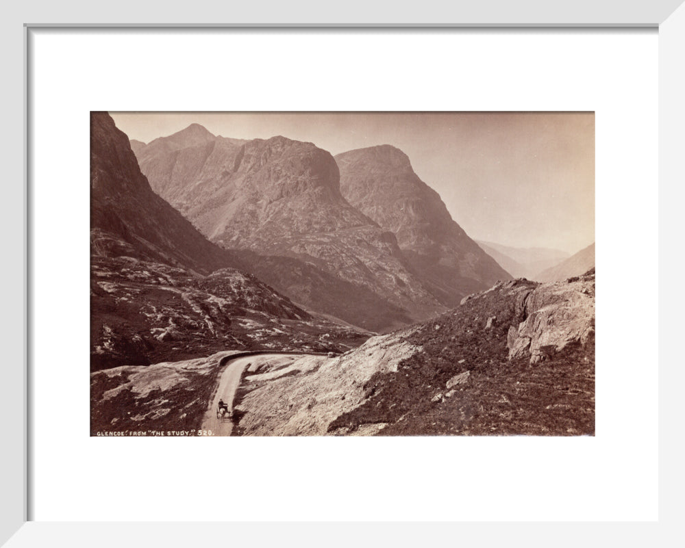 Glencoe, from 'The Study', Scotland, c 1850-1900. art print extra small white Art Print - Science Museum Shop