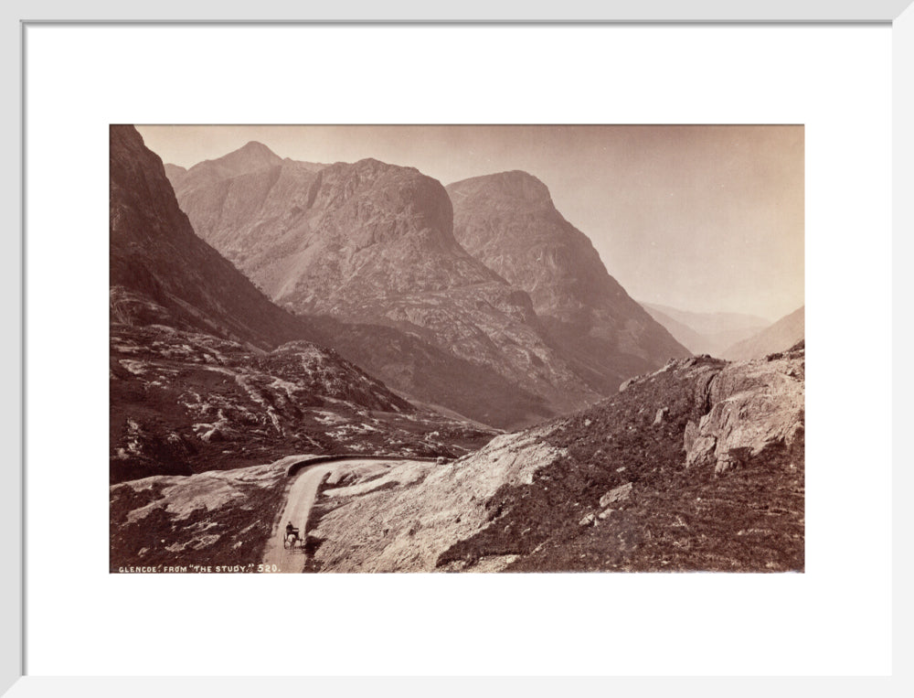 Glencoe, from 'The Study', Scotland, c 1850-1900. art print medium white Art Print - Science Museum Shop