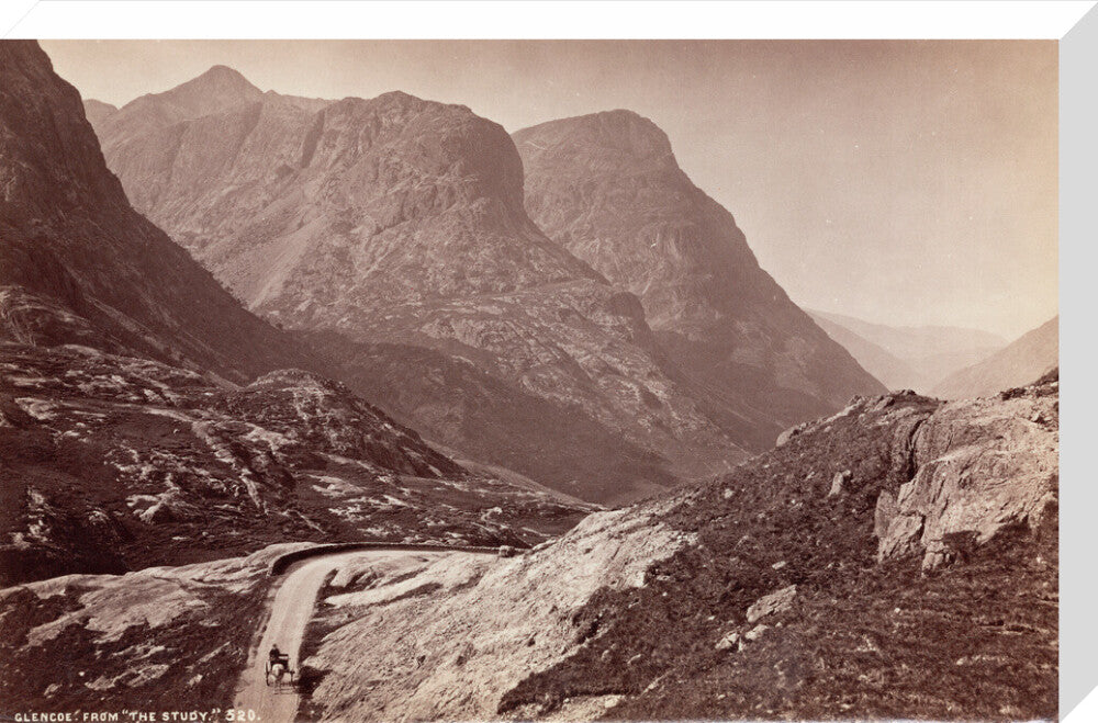 Glencoe, from 'The Study', Scotland, c 1850-1900. stretched canvas large none Art Print - Science Museum Shop