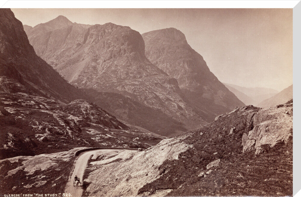Glencoe, from 'The Study', Scotland, c 1850-1900. stretched canvas extra large none Art Print - Science Museum Shop