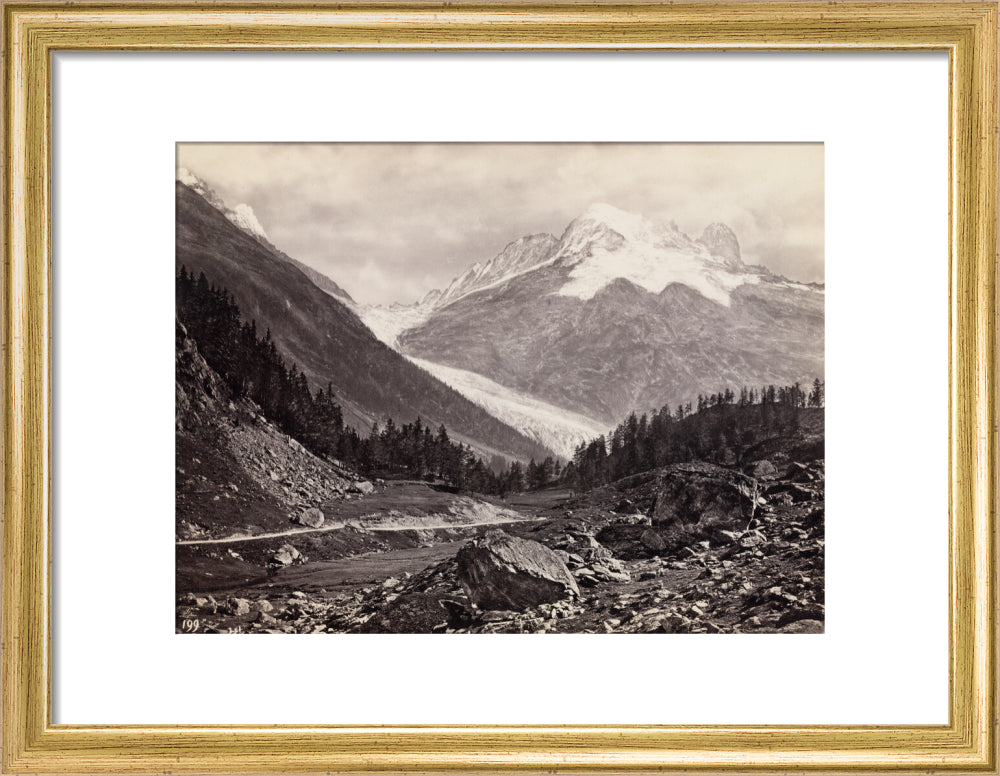 Mountain peaks, United States of America, c 1850-1900. art print small gold Art Print - Science Museum Shop